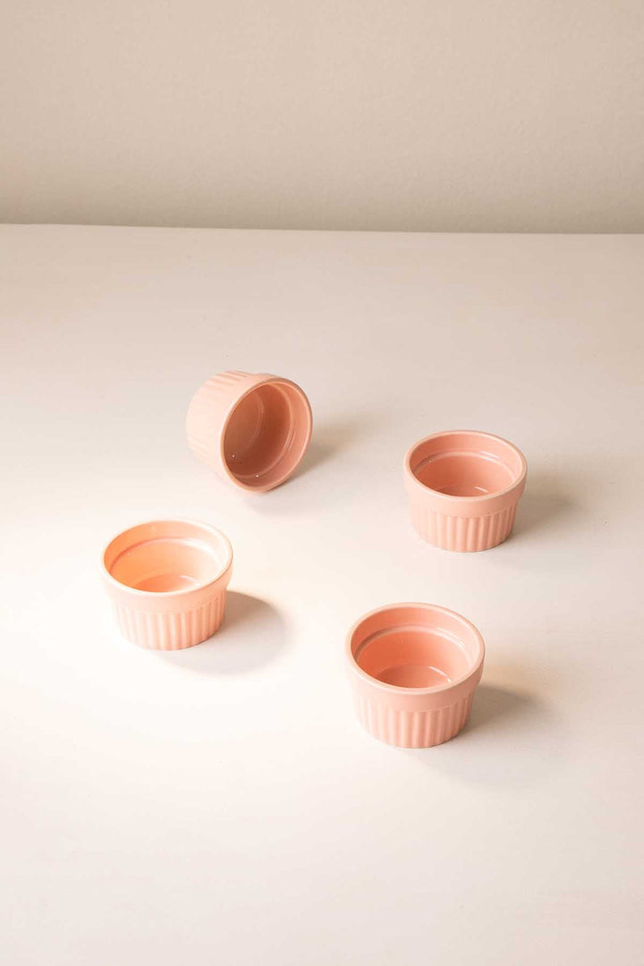 RAMEKINS Solid Pink Blush Ramekin (Set Of 4)