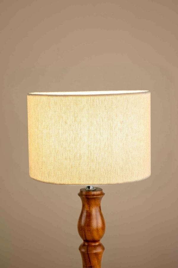 LAMPSHADES Solid Medium Drum Lampshade (Off White)
