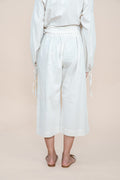 BOTTOMS Solid Sashay Culotte (Ecru)
