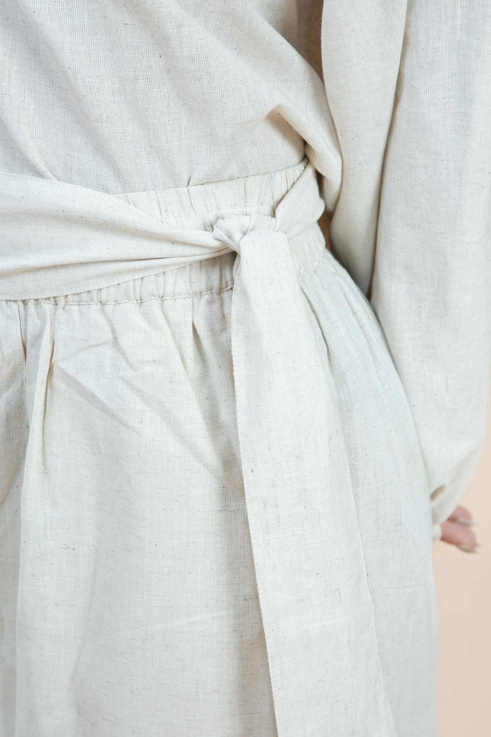 BOTTOMS Solid Sashay Culotte (Ecru)