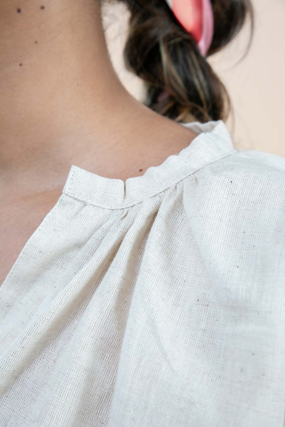 TOPS Solid Bella Blouse (Ecru)