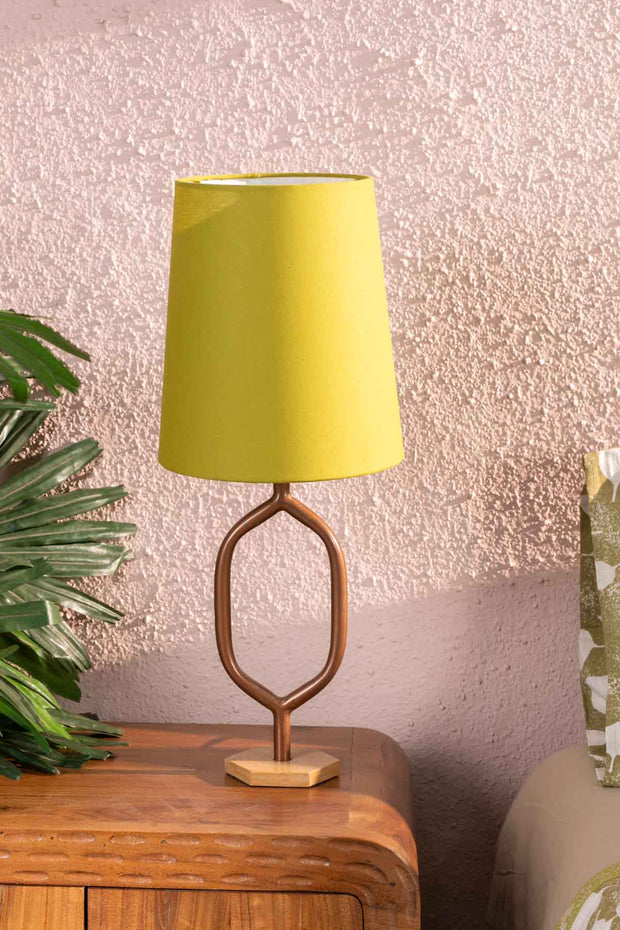 LAMPSHADES Solid Small Taper Lampshade (Citron Green)