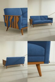 SOLID & TEXTURED UPHOLSTERY FABRICS Solid Twisted Water Blue Upholstery Fabric