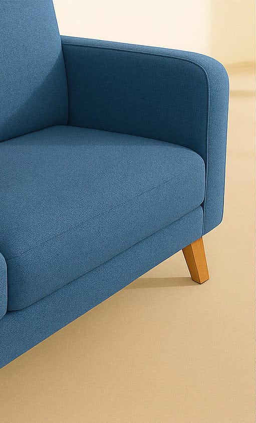 SOLID & TEXTURED UPHOLSTERY FABRICS Solid Twisted Water Blue Upholstery Fabric