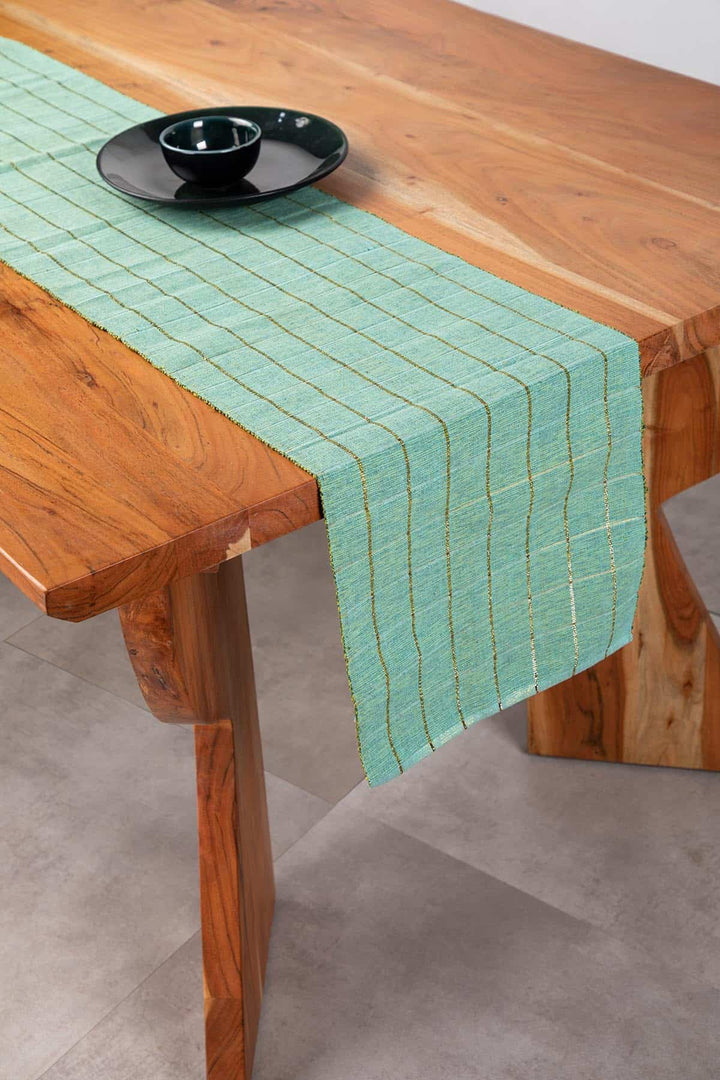TABLE RUNNERS Solid Twisted Dobby Table Runner (Mint)