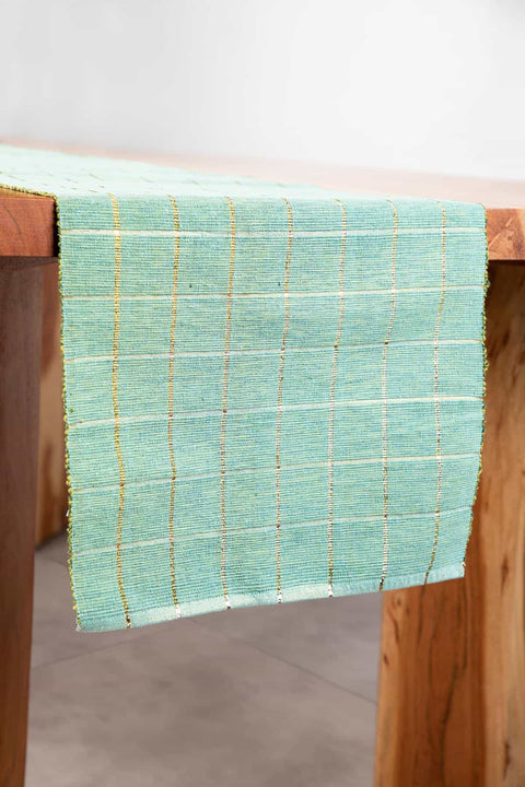 TABLE RUNNERS Solid Twisted Dobby Table Runner (Mint)