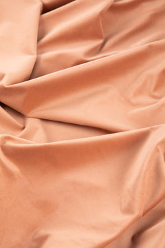 SOLID & TEXTURED UPHOLSTERY FABRICS Solid Plush Peach Velvet Upholstery Fabric