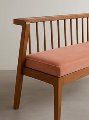 SOLID & TEXTURED UPHOLSTERY FABRICS Solid Plush Peach Velvet Upholstery Fabric