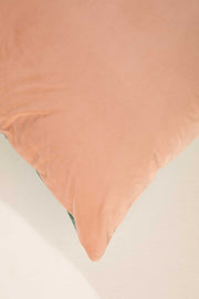 SHAMS & FLOOR CUSHIONS Solid Velvet Pink Mint Floor Cushion Cover (61 Cm x 61 Cm)