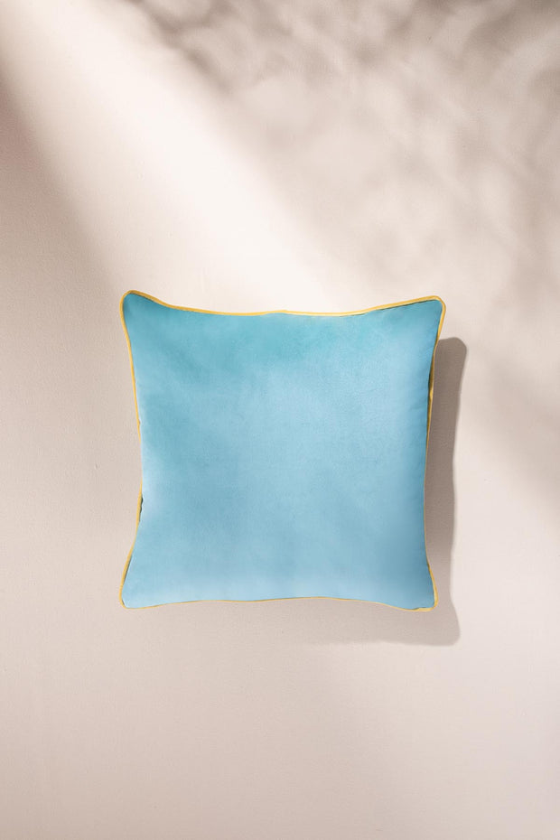 SOLID & TEXTURED CUSHIONS Solid Velvet Mint Cushion Cover (46 Cm X 46 Cm)