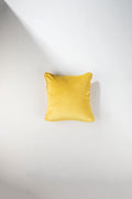 SOLID & TEXTURED CUSHIONS Solid Velvet Yellow Cushion Cover (41 Cm X 41 Cm)