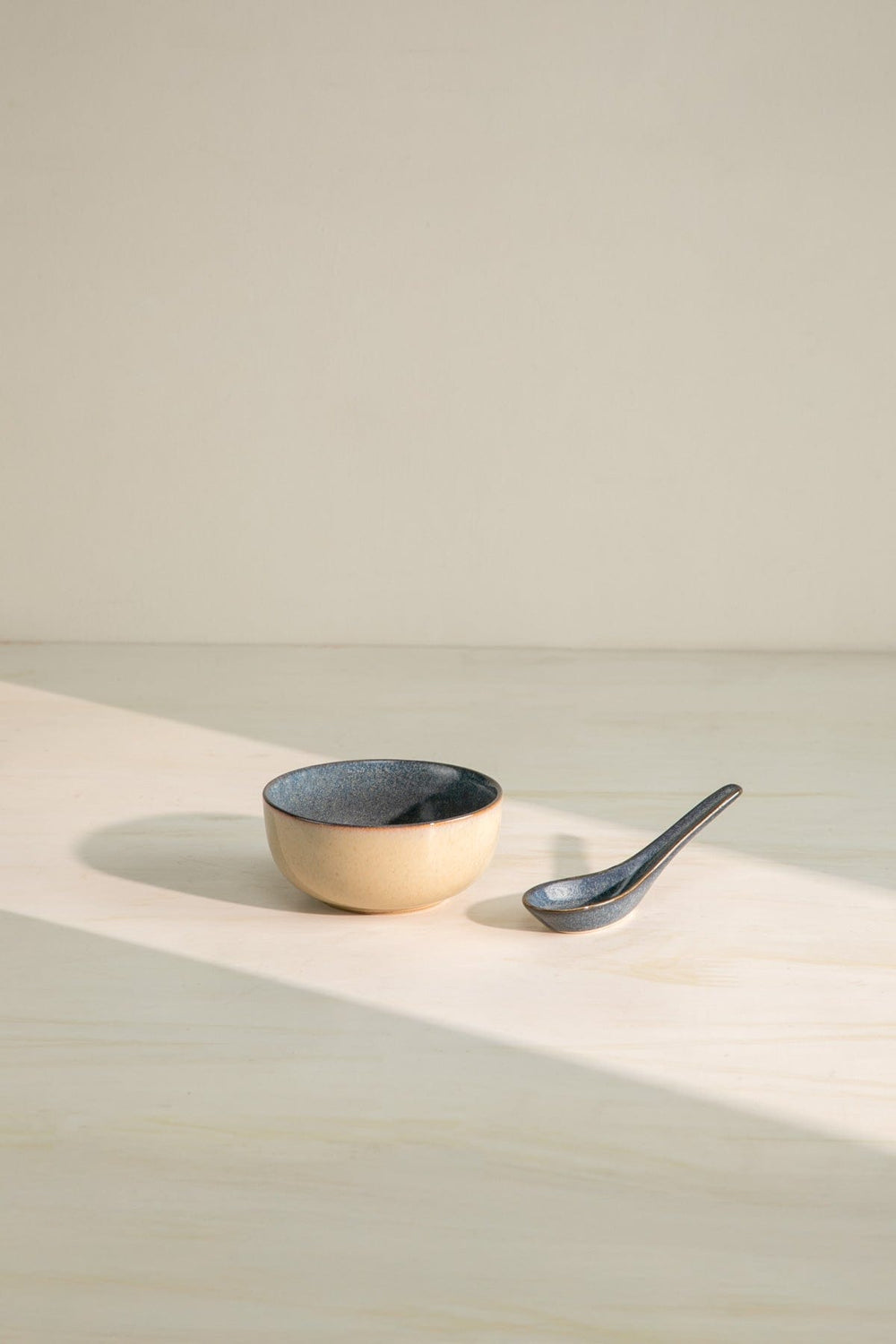 10000017856 SOMA SOUP BOWL WITH SPOON (SET OF 2) BEIGE
