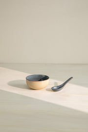 10000017856 SOMA SOUP BOWL WITH SPOON (SET OF 2) BEIGE