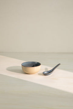 10000017856 SOMA SOUP BOWL WITH SPOON (SET OF 2) BEIGE