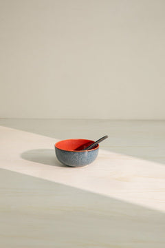 10000017857 SOMA SOUP BOWL WITH SPOON (SET OF 2) RUST RED