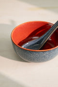 10000017857 SOMA SOUP BOWL WITH SPOON (SET OF 2) RUST RED