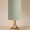 Soma Wood Table Lamp with Solid Lampshade (Sage Green)