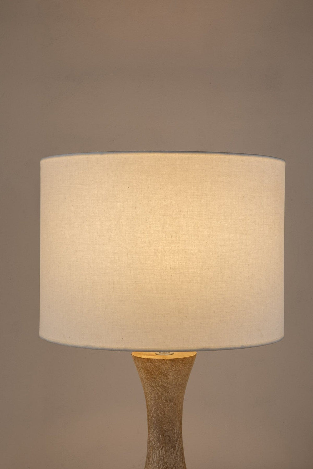 Loose Weave Large Drum Lampshade (Off White)