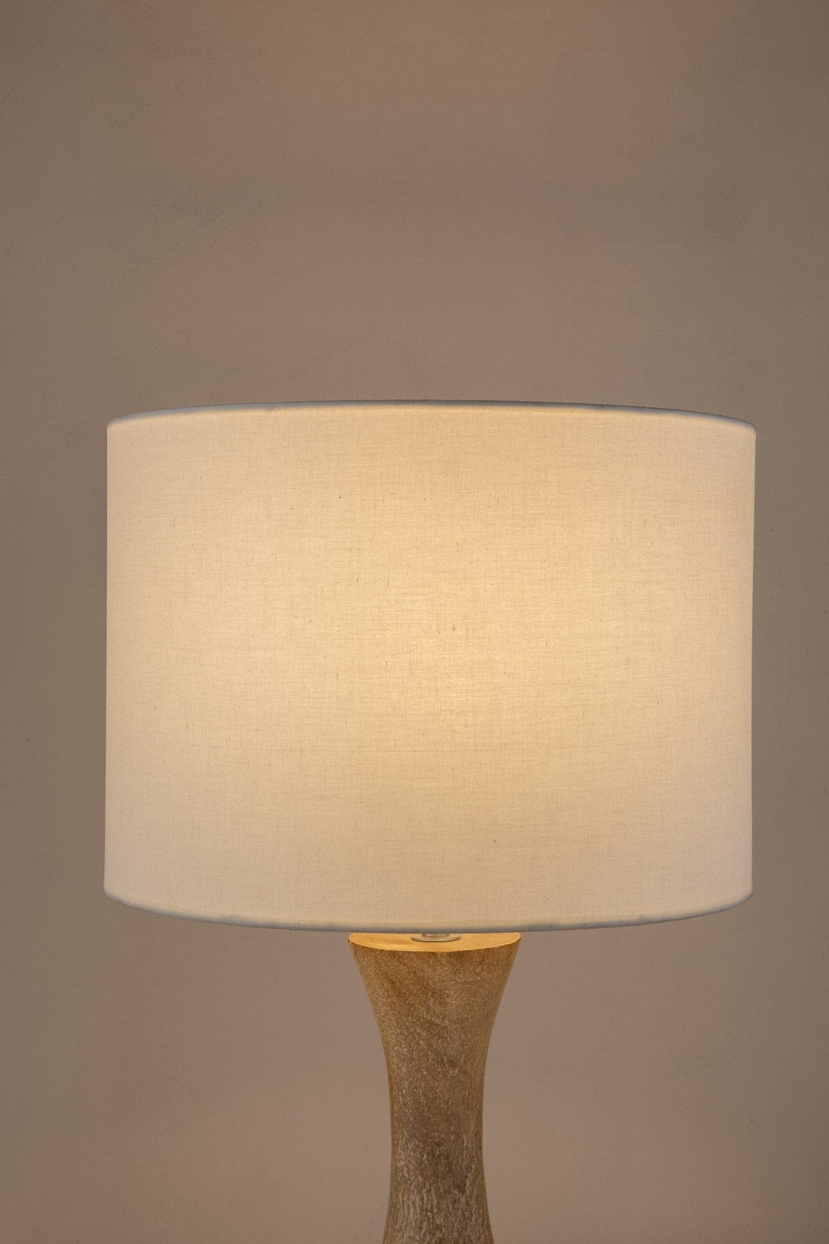 Loose Weave Large Drum Lampshade (Off White)