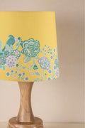 Damask Birds Medium Taper Lampshade (Butter Yellow)