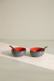 BOWLS Soma Ceramic Soup Bowl (Set Of 2)