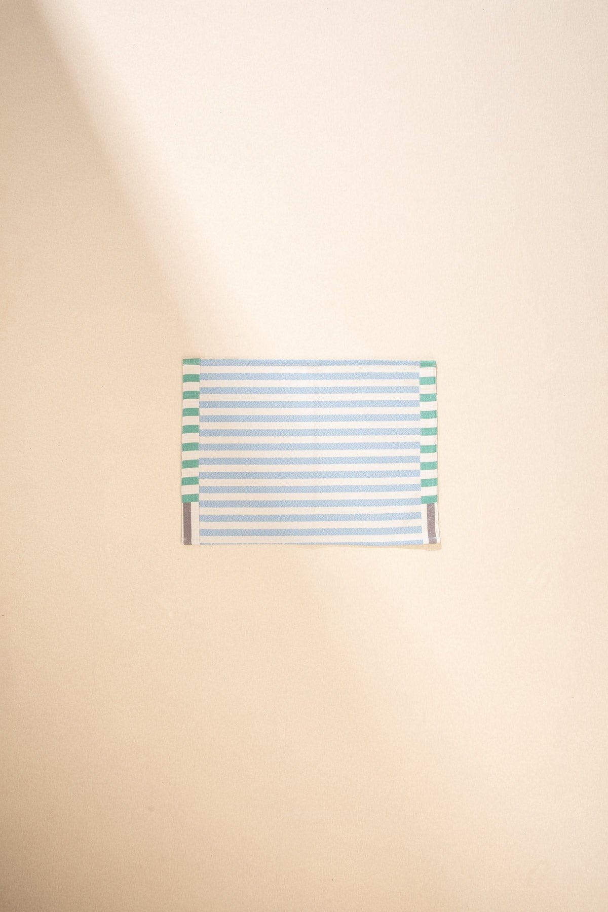 TABLE MATS Stripe Fields  Water Blue Table Mat (Set Of 4)