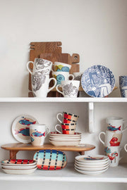 DINING ACCESSORIES Striper  Ceramic Rectangle Palette (Set Of 2)