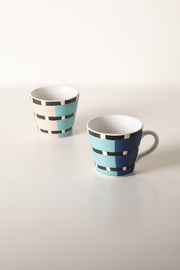 MUGS & CUPS Striper Multi Espresso Mug (Set Of 2)