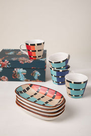 MUGS & CUPS Striper Multi Espresso Mug (Set Of 2)