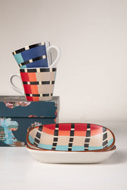 MUGS & CUPS Striper Multi Espresso Mug (Set Of 2)