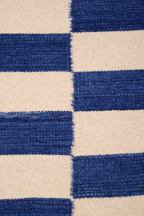 WOVEN & TEXTURED RUGS Stripes Woven Rug (Indigo)