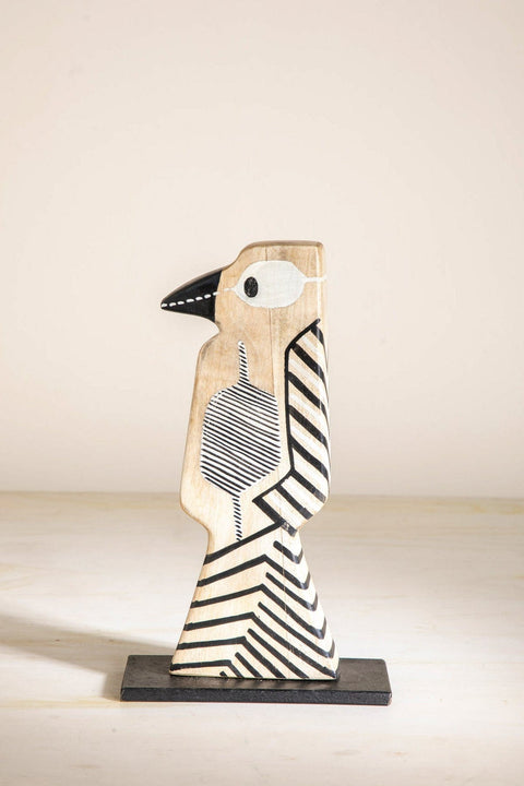 FIGURINES Stripey Toucan Wood Animal Figurine