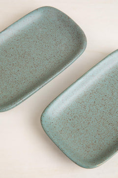 DINING ACCESSORIES Studio Naturals  Berry Blue Rectangle Palette (Set Of 2)