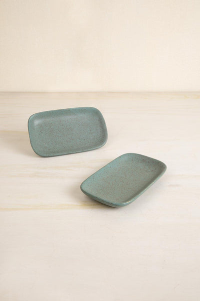 DINING ACCESSORIES Studio Naturals  Berry Blue Rectangle Palette (Set Of 2)