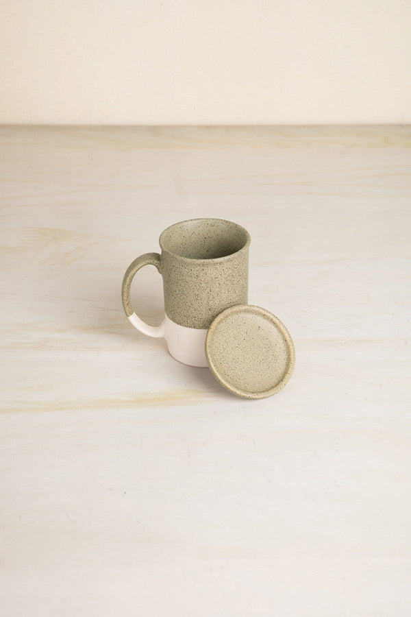 Studio Naturals Herb Green Lidded Coffee Mug