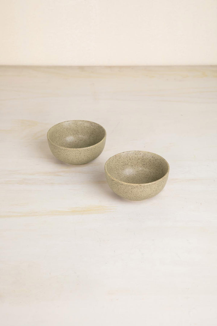 BOWLS Studio Naturals  Herb Green Katori (Set Of 2)