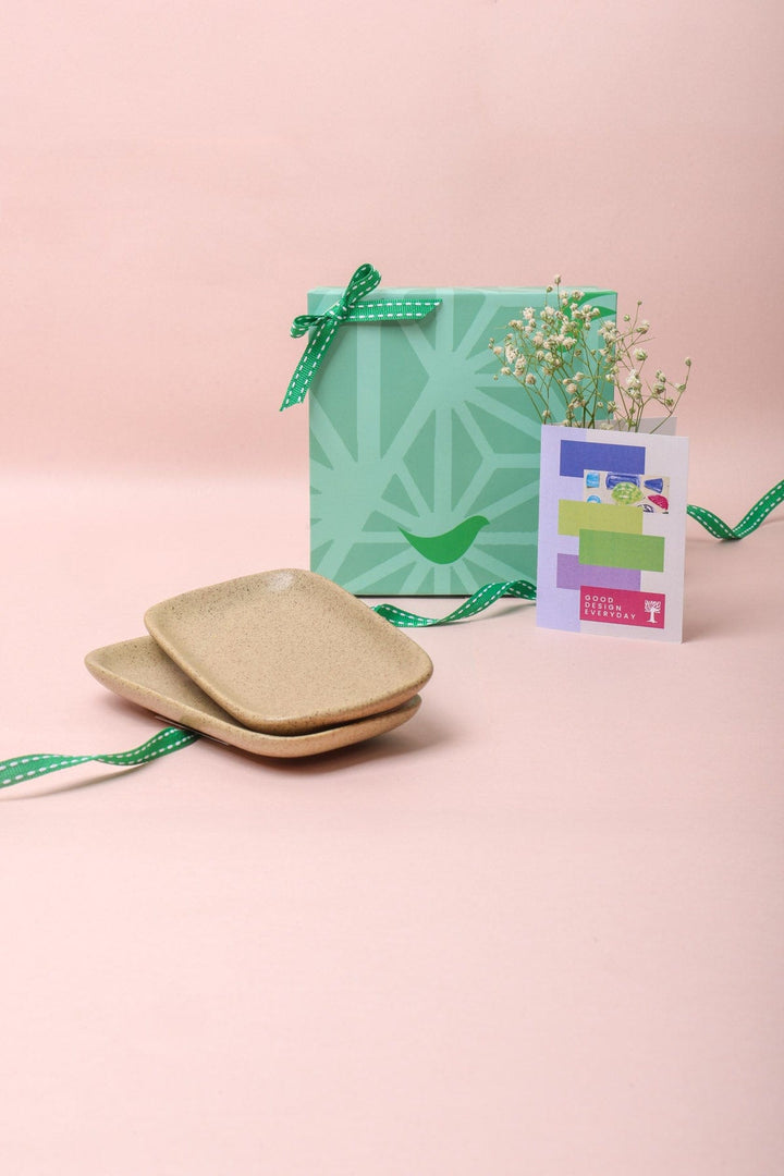 DINING ACCESSORIES Studio Naturals  Herb Green Rectangle Palette (Set Of 2)