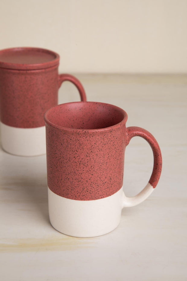 MUGS & CUPS Studio Naturals  Red Pepper Lidded Coffee Mug