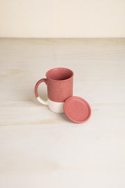 MUGS & CUPS Studio Naturals  Red Pepper Lidded Coffee Mug