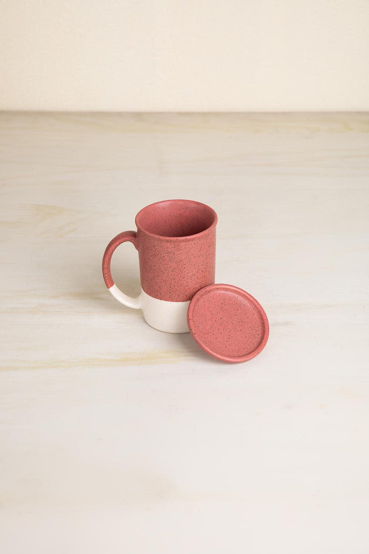 MUGS & CUPS Studio Naturals  Red Pepper Lidded Coffee Mug