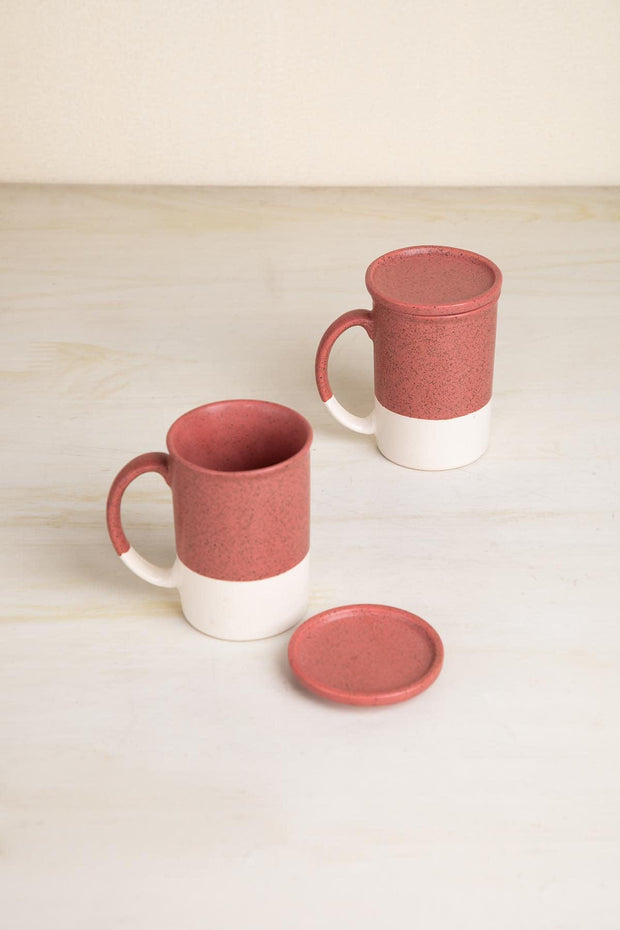 MUGS & CUPS Studio Naturals  Red Pepper Lidded Coffee Mug