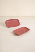 DINING ACCESSORIES Studio Naturals  Red Pepper Rectangle Palette (Set Of 2)