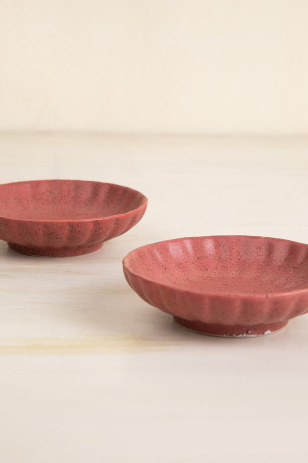 DINING ACCESSORIES Studio Naturals  Red Pepper Trinket Dish (Set Of 2)
