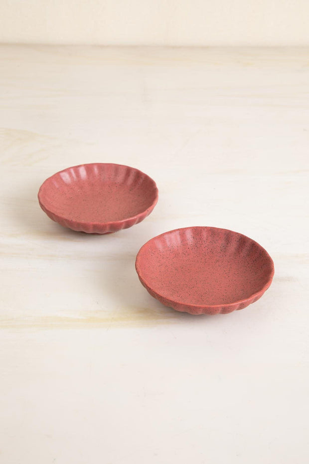 DINING ACCESSORIES Studio Naturals  Red Pepper Trinket Dish (Set Of 2)