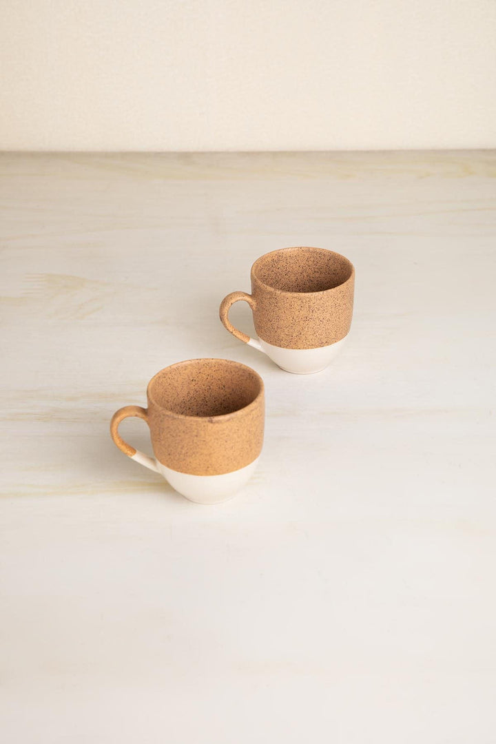 MUGS & CUPS Studio Naturals  Butter Yellow Baga Tea Cup (Set Of 2)