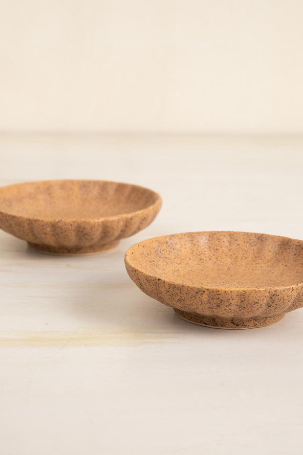 DINING ACCESSORIES Studio Naturals  Butter Yellow Trinket Dish (Set Of 2)