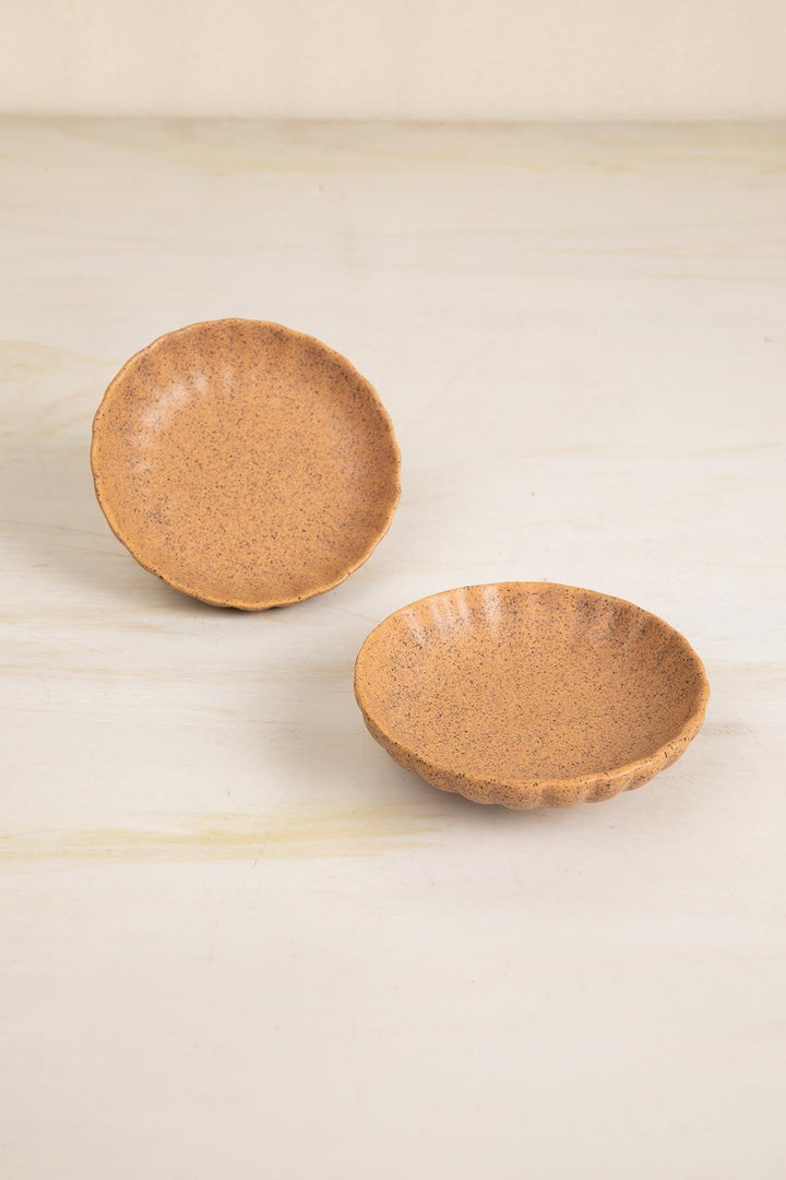 DINING ACCESSORIES Studio Naturals  Butter Yellow Trinket Dish (Set Of 2)