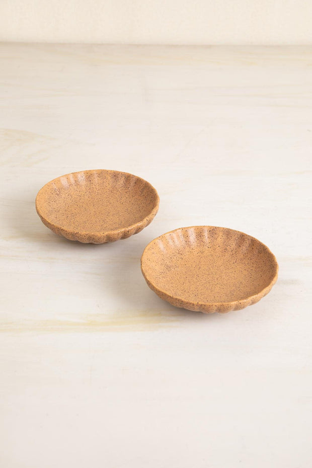 DINING ACCESSORIES Studio Naturals  Butter Yellow Trinket Dish (Set Of 2)