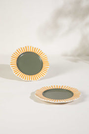 WALL PLATES Sun Daisy Yellow Green Wall Plate