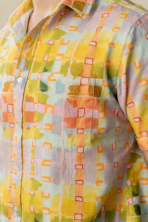 SHIRTS Sun-Up Printed Shirt (Lavender Dawn)